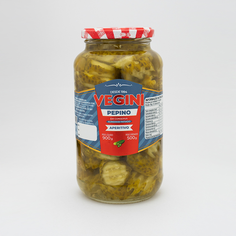 PEPINO AGRIDOCE FATIADO 500g