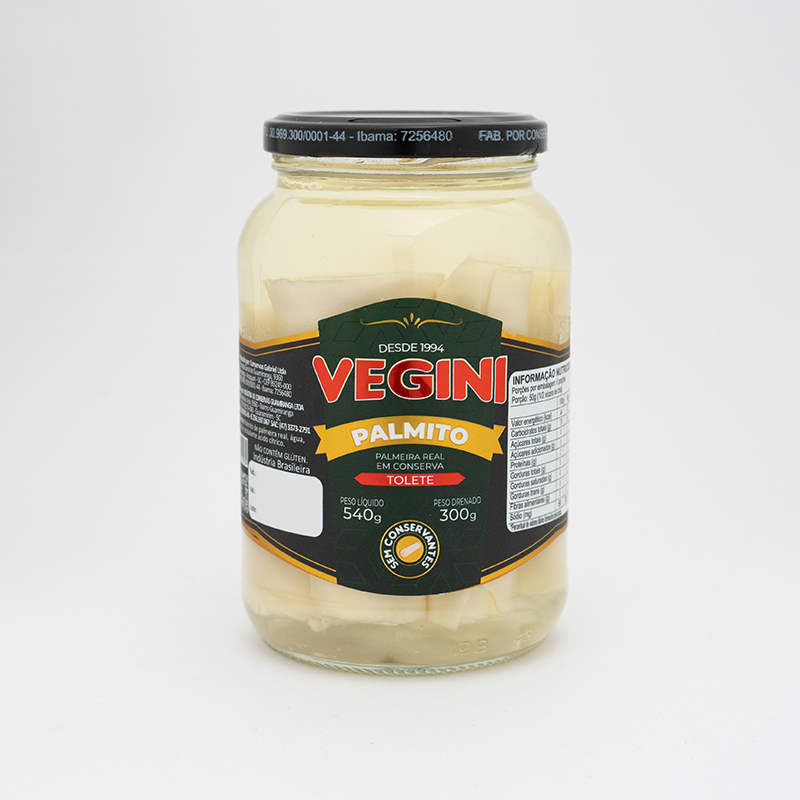 PALMITO PALMEIRA REAL TOLETE 300g