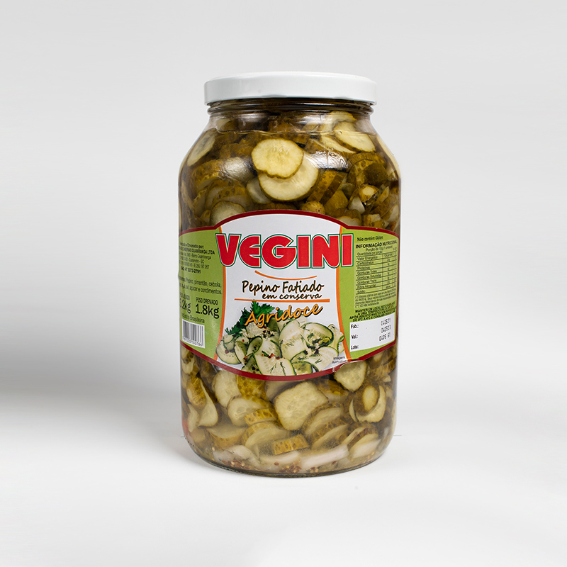 PEPINO FATIADO AGRIDOCE 1,8kg